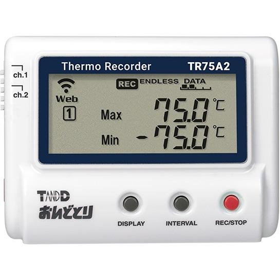 ＼ポイント10倍／ T&amp;D TR75A2 おんどとり TR-75A2 温湿度データロガー センサ別売...