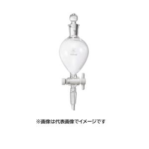 三商 透明摺合せ分液ロート球型 PTFEコック1...の商品画像
