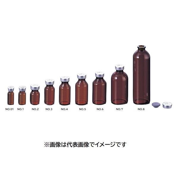 マルエム バイアル瓶 茶 No.4 セット 50入