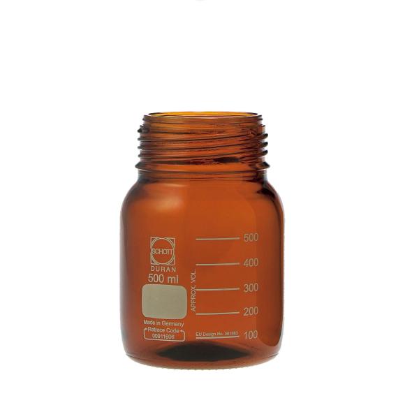 ネジ口瓶広口GLS-80 茶 500ml 瓶のみ