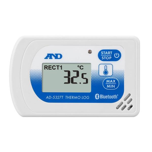 A&amp;D AD-5327T Bluetooth温度・湿度データロガー 1ch温度記録計 内蔵温度センサ...