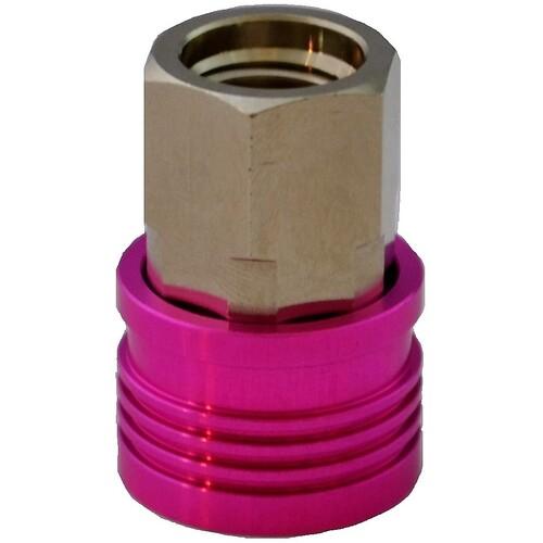 デンゲン CP-PKYF-M HFO-1234yf用 簡易ジョイント(ピンク) ガス缶用