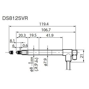 マグネスケール DS812SVR USB対応デジタルゲージ 測定範囲:12mm ニューマチックプッシ...