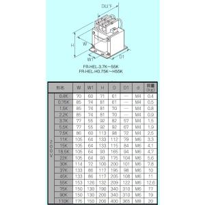 三菱電機 FR-HEL-11K 200V DCリアクトル 電源協調用