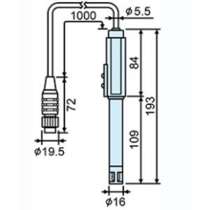 東亜DKK GST-2739C pH複合電極 一般用 交換電極