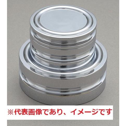 新光電子 M2DB-2K 円盤分銅 2kg (2000g) M2級 (3級) 黄銅クロムメッキ