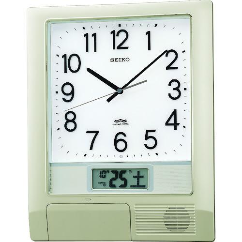 SEIKO PT201S 電波プログラムクロック 429×345×57 銀色メタリック