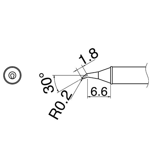 白光 T31-03JS02 コテ先 0.2RSSB型 HAKKO ハッコー