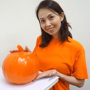 ハロウィン装飾　プロジェクションパンプキン　H23cm｜e-halloween
