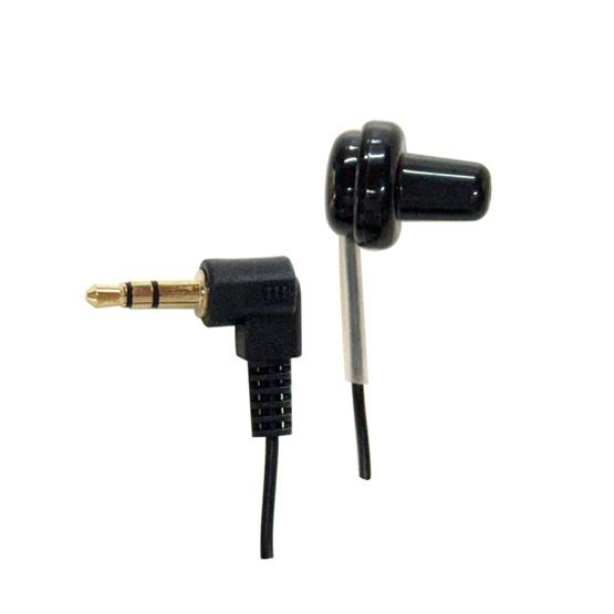 TVに最適！2個セット★地デジ対応・L字型金メッキステレオミニプラグ採用★片耳ストレートタイプイヤホ...