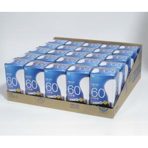 やさしい明るさが魅力☆ホワイトシリカ電球60W方25個/セット m1p