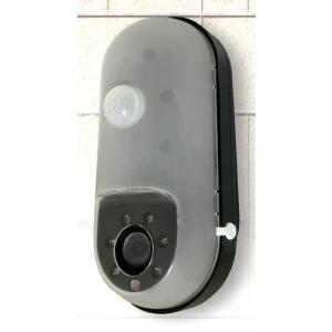 人が近づくと自動で撮影・録画★!設置簡単!録画式(microSD)センサーライト付きセンサーカメラ ...