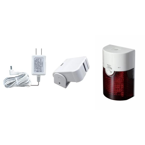 ACアダプター付き★ワイヤレス人感チャイム・チャイムと強力な28個のLEDでお知らせ！リーベックスX...