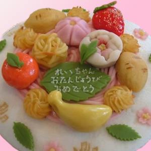 和菓子デコレーションケーキ 大サイズ|直径約2...の詳細画像4