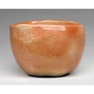 吉村楽入 2024年新春作品 光悦「紙屋」写 飴釉茶碗 楽入印 : 心斎橋