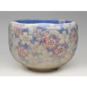 茶道具 抹茶茶碗 乾山写し 松に鶴 加藤利昇作 3代目 茶道 : 茶道具