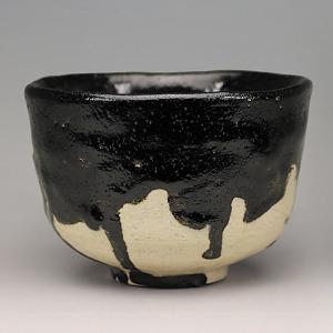 茶道具　加賀光悦写　楽茶碗 茶道具 抹茶茶碗 赤楽 加賀光悦写、中村康平作、桐共箱□新品