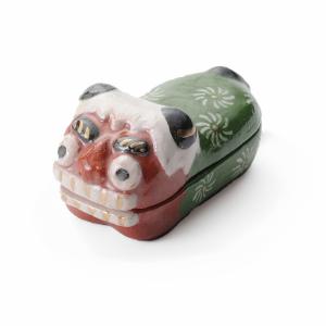 吉村楽入　2024年新春作品　獅子舞　季節香合　楽入印