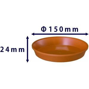 鉢皿サルーン 5号 ブラウン 大和プラスチック...の詳細画像1