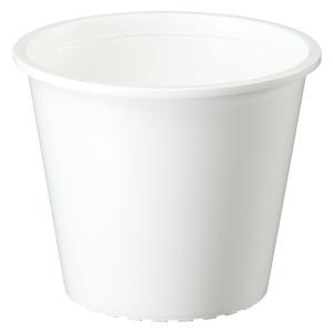 プラ鉢 4号 ホワイト 大和プラスチック φ130×H116 土容量0.5L 鉢