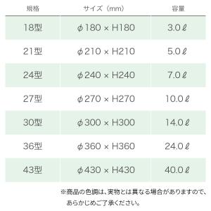 フレグラーポット 21型 アイボリー 大和プラ...の詳細画像3