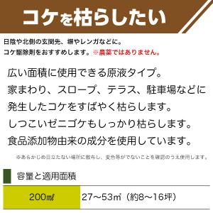 除草剤 コケとーるしっかり原液 200ml レ...の詳細画像1