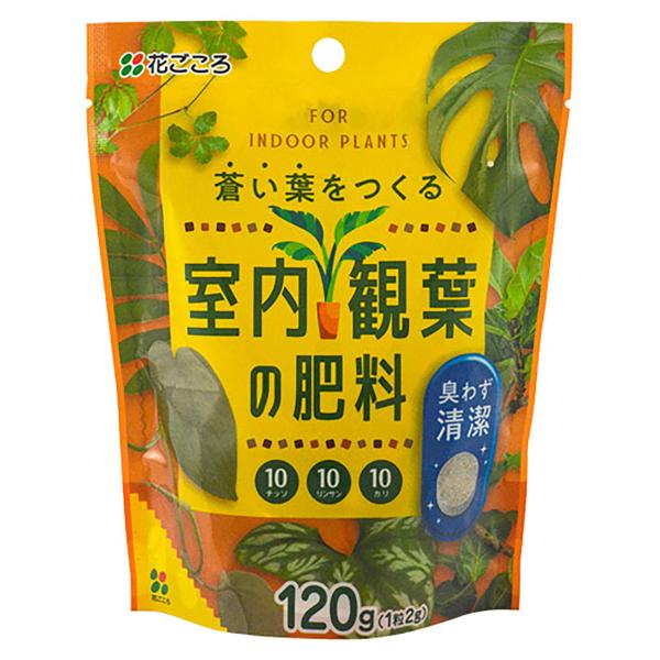 室内・観葉の肥料 120g 花ごころ 臭わず清潔 肥料