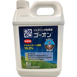 ゴーオン 5L ハート グルホシネート液剤18.5％ 原液タイプ 早く効く除草剤 雑草対策 雑草退治 雑草防除 グルホシネート剤 ジェネリック除草剤｜e-hanas(イーハナス)Yahoo!店