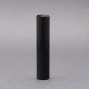 印鑑／実印／本黒水牛・染無／12mm／ケース別売／熟練職人の手彫り仕上げ｜e-hankoya