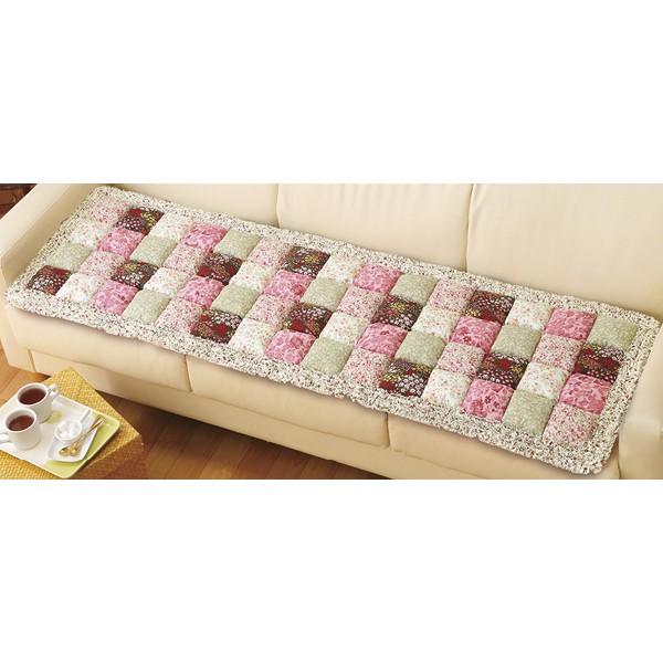 ぽこぽこパッチワーククッション 1人掛け用（2枚組）