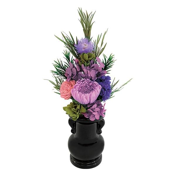 お供え用プリザーブドフラワー 花器付 S