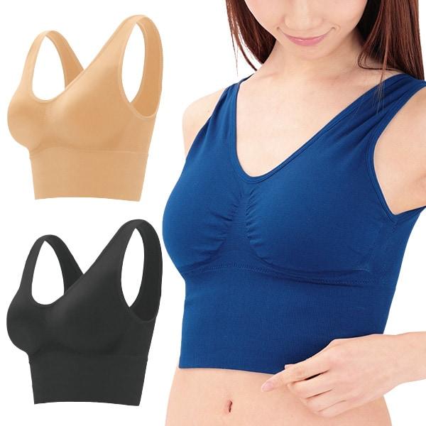 エアーフィット上腹シェイプブラ3色組 L〜LL S〜M 3L〜4L