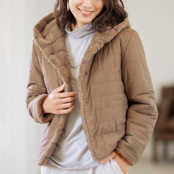 エコファーリバーシブルショートコート M L LL