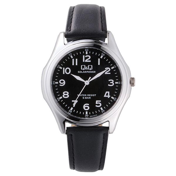 Q&amp;Q 合皮ベルトソーラー腕時計