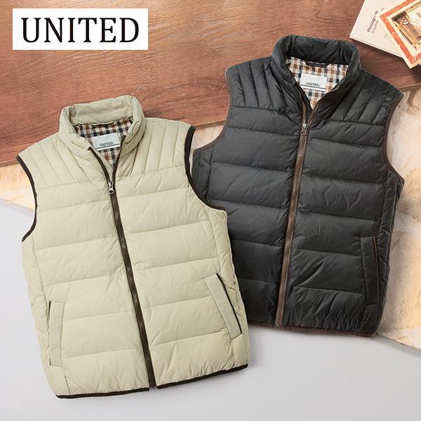 ユナイテッド 撥水軽量ダウンベスト M L LL
