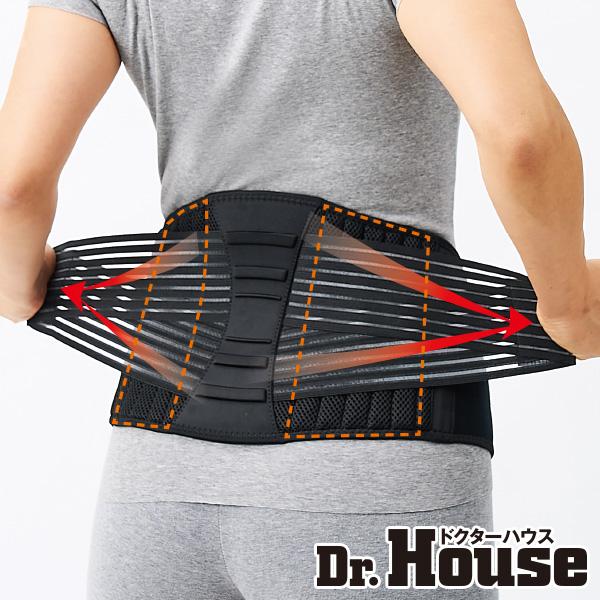 Dr.House ボーン＆3Dプレート腰サポーター＜2枚組｜M  L＞