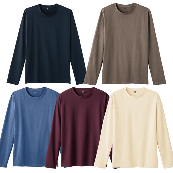 インド綿100％吸湿発熱Tシャツ M L LL