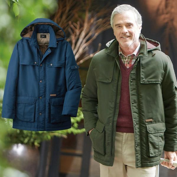 手ぶらが叶う多ポケットフードジャケット