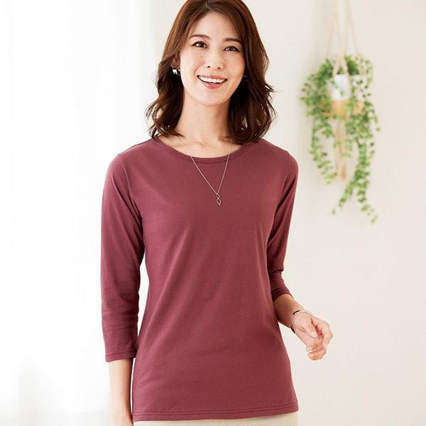 ベーシックな七分袖Tシャツ