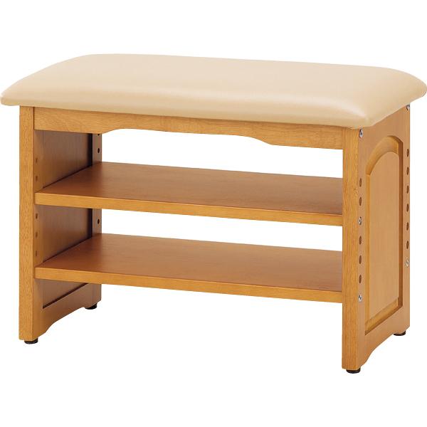 木製収納付玄関ベンチ 幅60cm