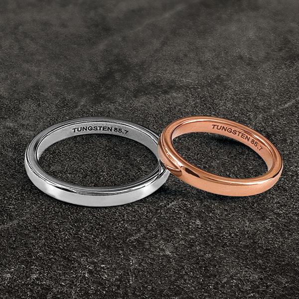 タングステン甲丸リング
