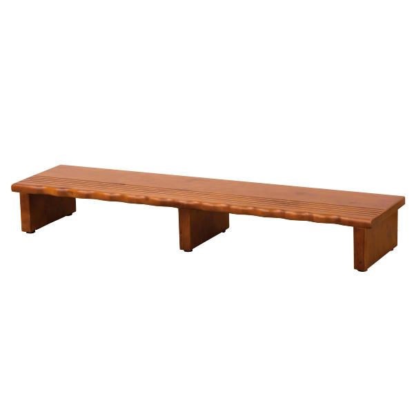 天然木玄関台 幅120