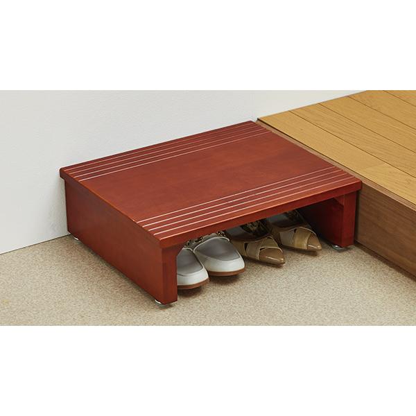 天然木玄関台 幅43cm