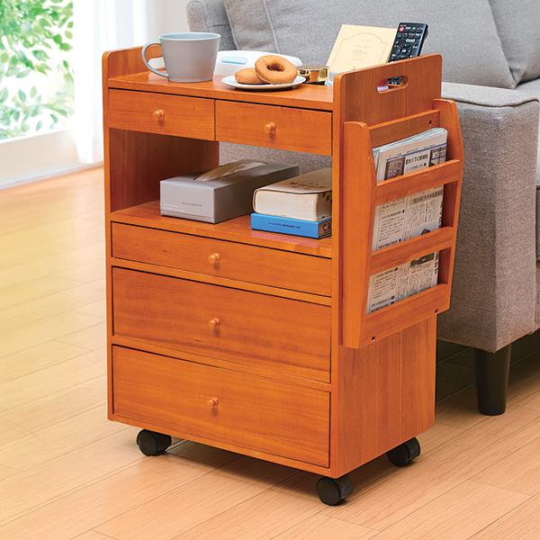 まとめ上手な便利収納ワゴン ハイタイプ幅広