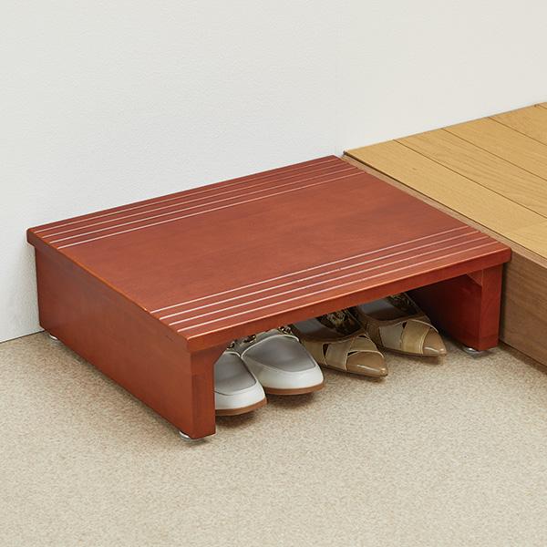 天然木玄関台 幅43cm