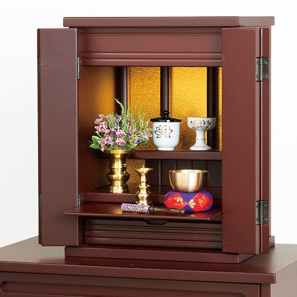 木製上置仏壇 14号／（紫檀調のみ）