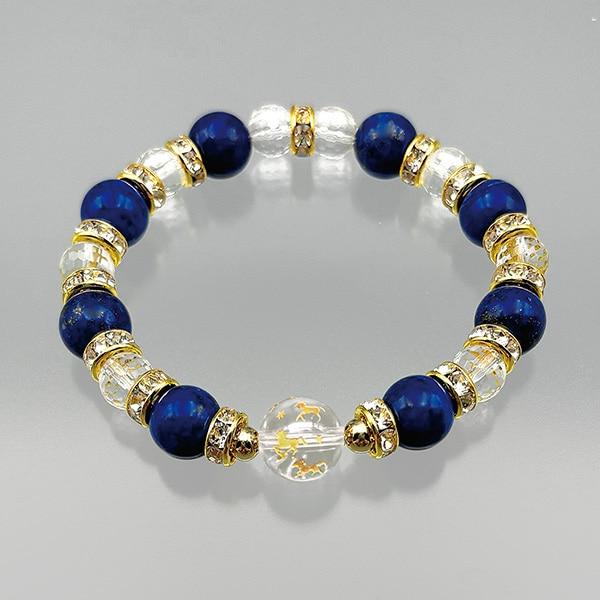 馬九行駆！ラピスラズリ開運ブレスレット