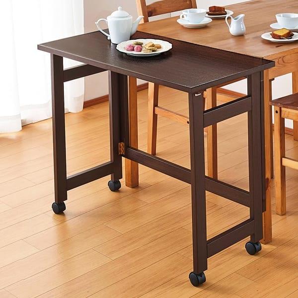 折りたたみ補助テーブル(キャスター付) 高さ71cm