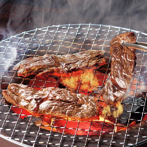 ２段仕込みの厚切り牛さがり焼肉（たれ漬け） 2袋セット