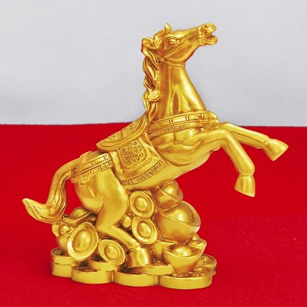 金運黄金縁起物 馬 2個組